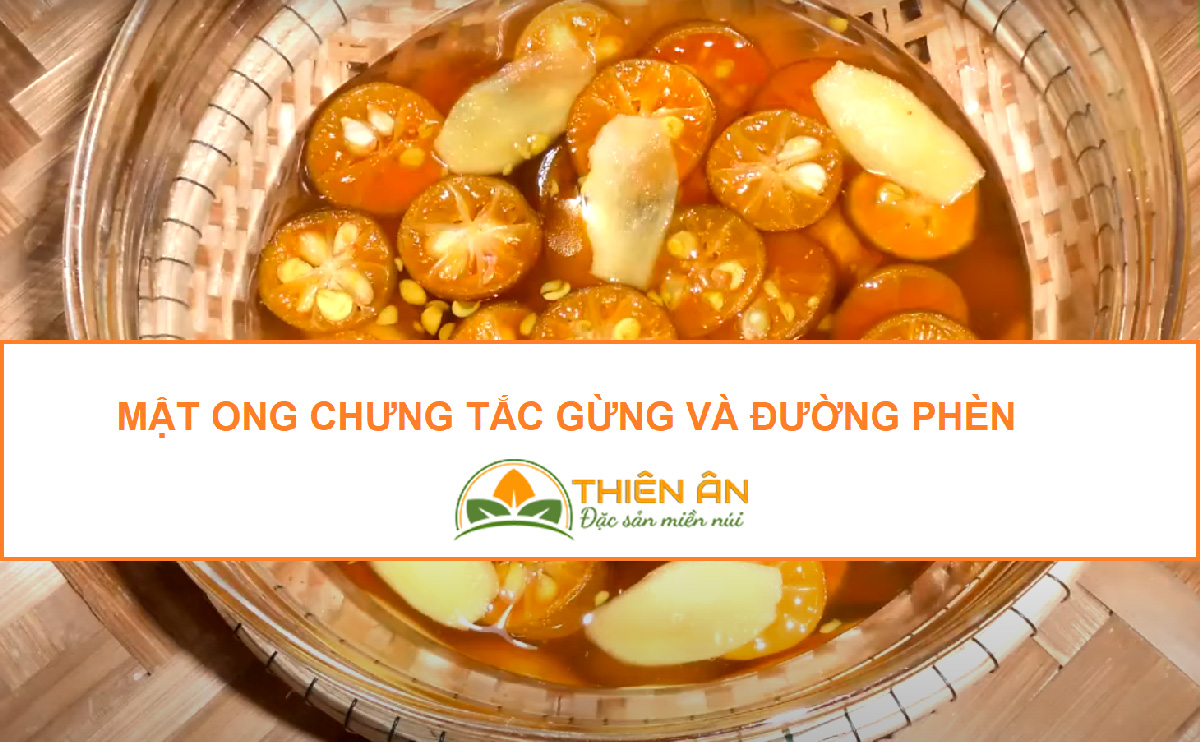 Cách làm tắc gừng mật ong đường phèn